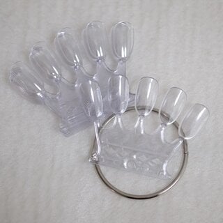 Nail Art Präsentations Tips klar "Krone"