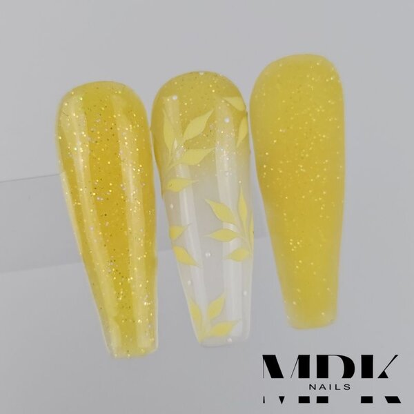 MPK Nails® Farb-Acryl 65 Yellow Glitter