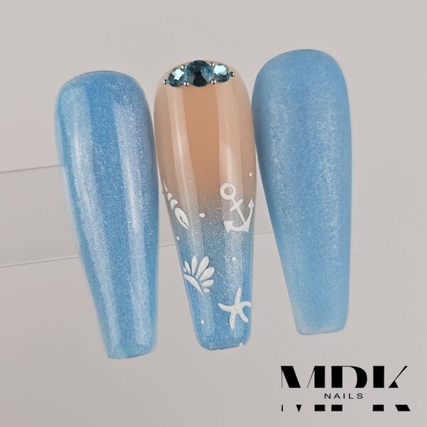 MPK Nails® Farb-Acryl 64 Metallic Blue