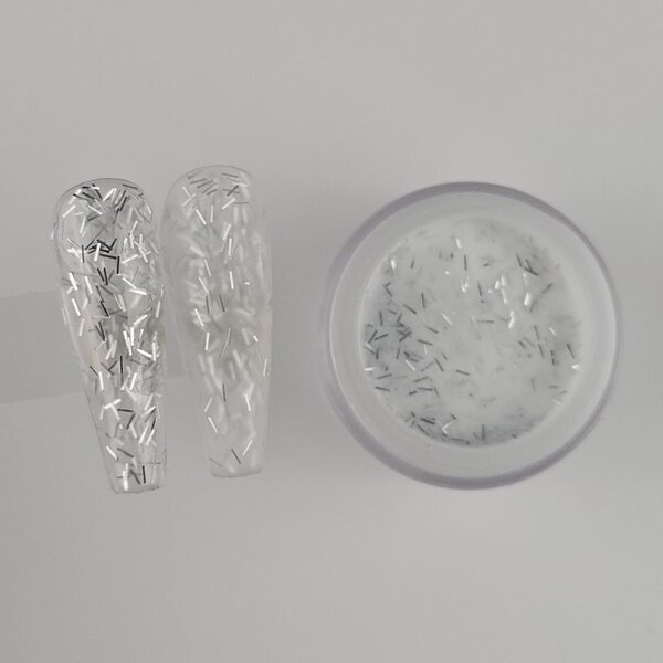 MPK Nails® Farb-Acryl 34 Confetti Silver