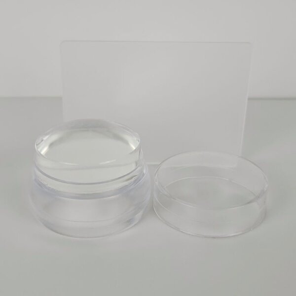 MPK Nails® Silikon Stempel + Scraper, rund