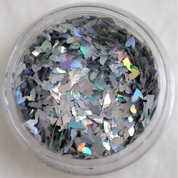 MPK Nails®  Nail Art Glitter Flakes 10 - Holo Silber