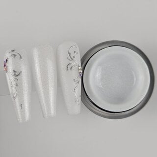 Precious Fiberglasgel Ivory Sparkle - ABVERKAUF