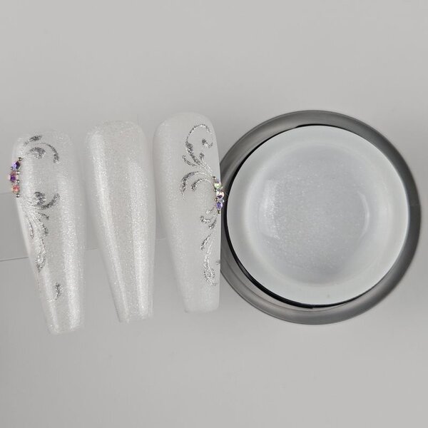 Precious Fiberglasgel Ivory Sparkle - ABVERKAUF