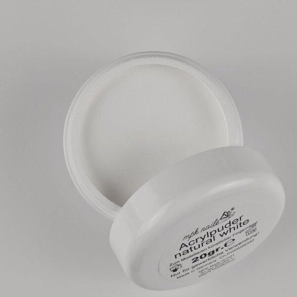 MPK Nails® Acrylpuder Natural White 20gr. - ABVERKAUF
