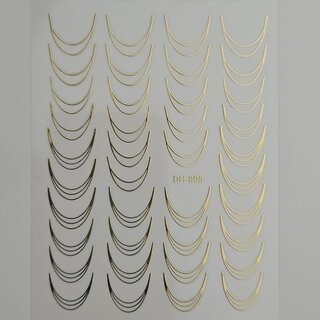 Nail Sticker French gold B245