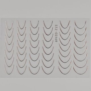 Nail Sticker French rosegold B247