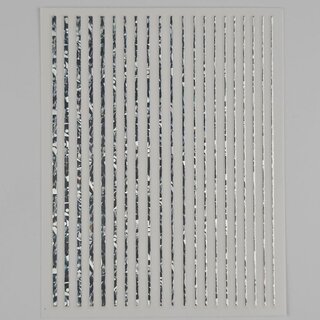 Metallic Nail Sticker Stripes holo silber