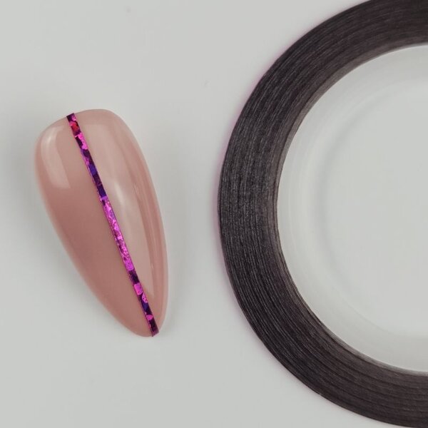MPK Nails® Nailart Zierstreifen Holo Fuchsia