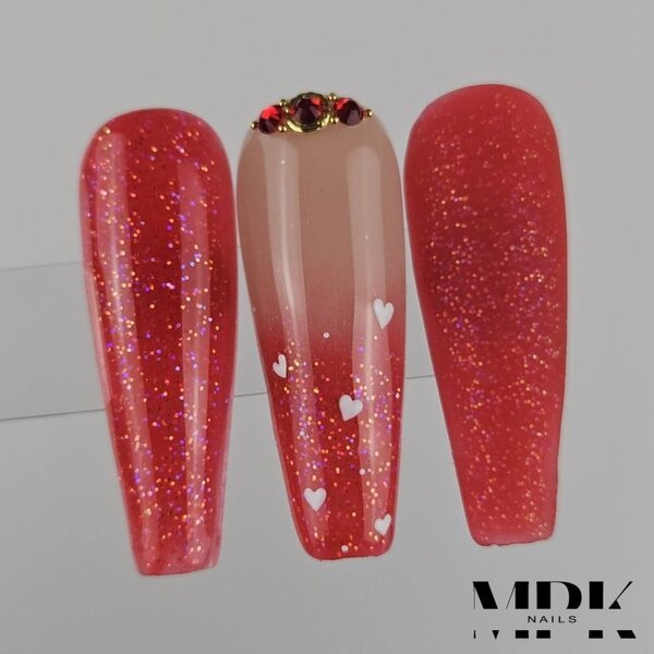 MPK Nails® Farb-Acryl 07 - Fuchsia-Glitter