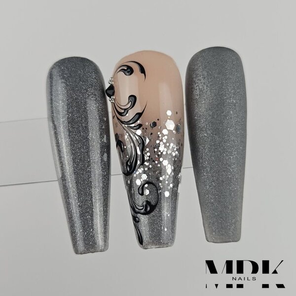 MPK Nails® Farb-Acryl 15 - Silver metallic