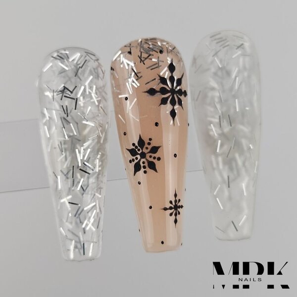 MPK Nails® Farb-Acryl 34 Confetti Silver