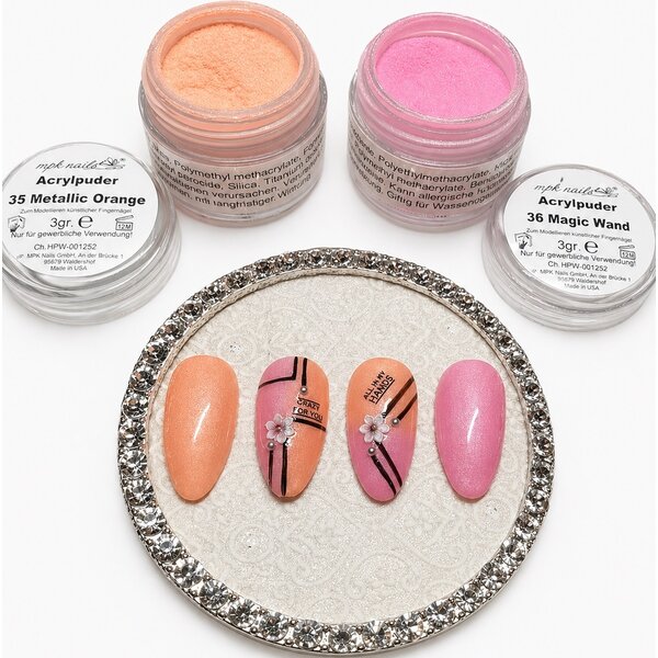 MPK Nails® Farb-Acryl 35 Metallic Orange