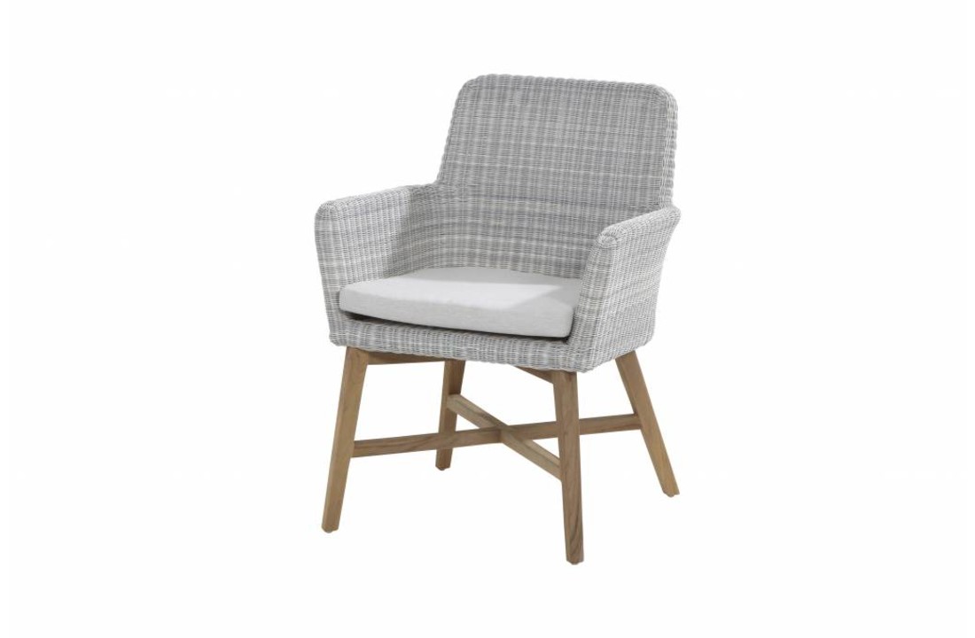 Lisboa dining chair with teak or aluminium legs
