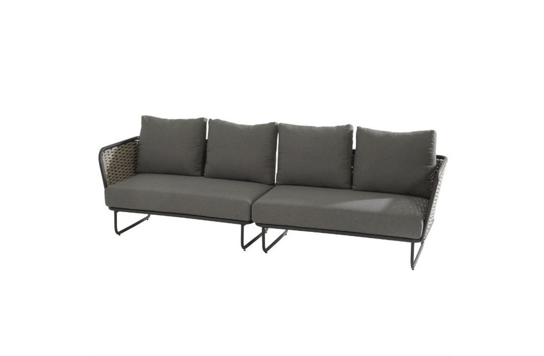 loungeset Bo met Rope in antraciet