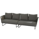 loungeset Bo met Rope in antraciet