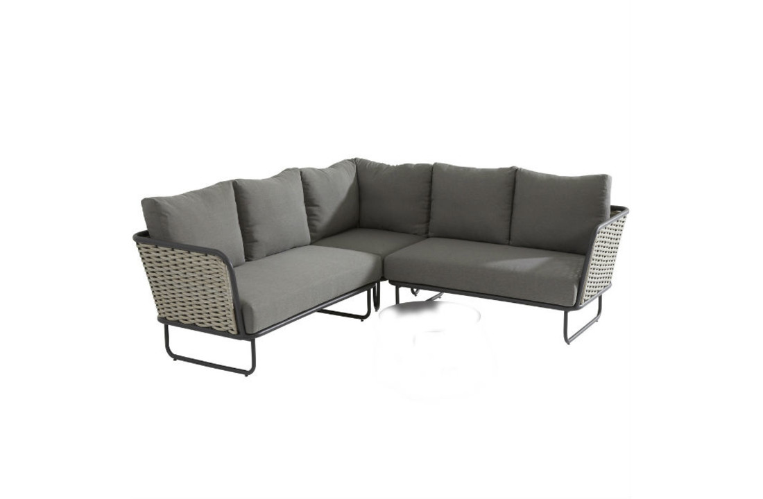 loungeset Bo met Rope in antraciet
