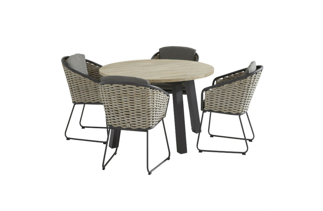 Tuinset eetset Bo met derby tafel