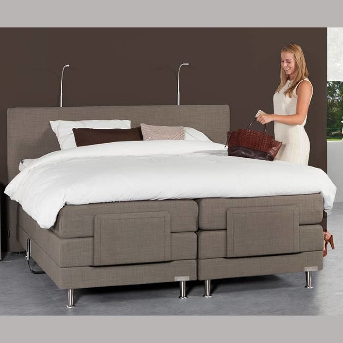 4700 Silber Boxspringbett elektrisch