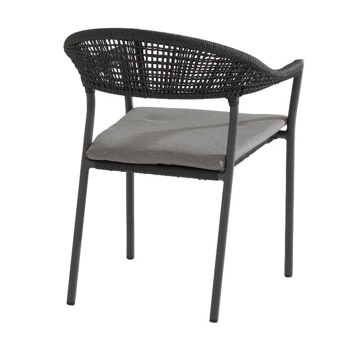 Taste by 4SO Sienna stackable garden chair with antracite cushion