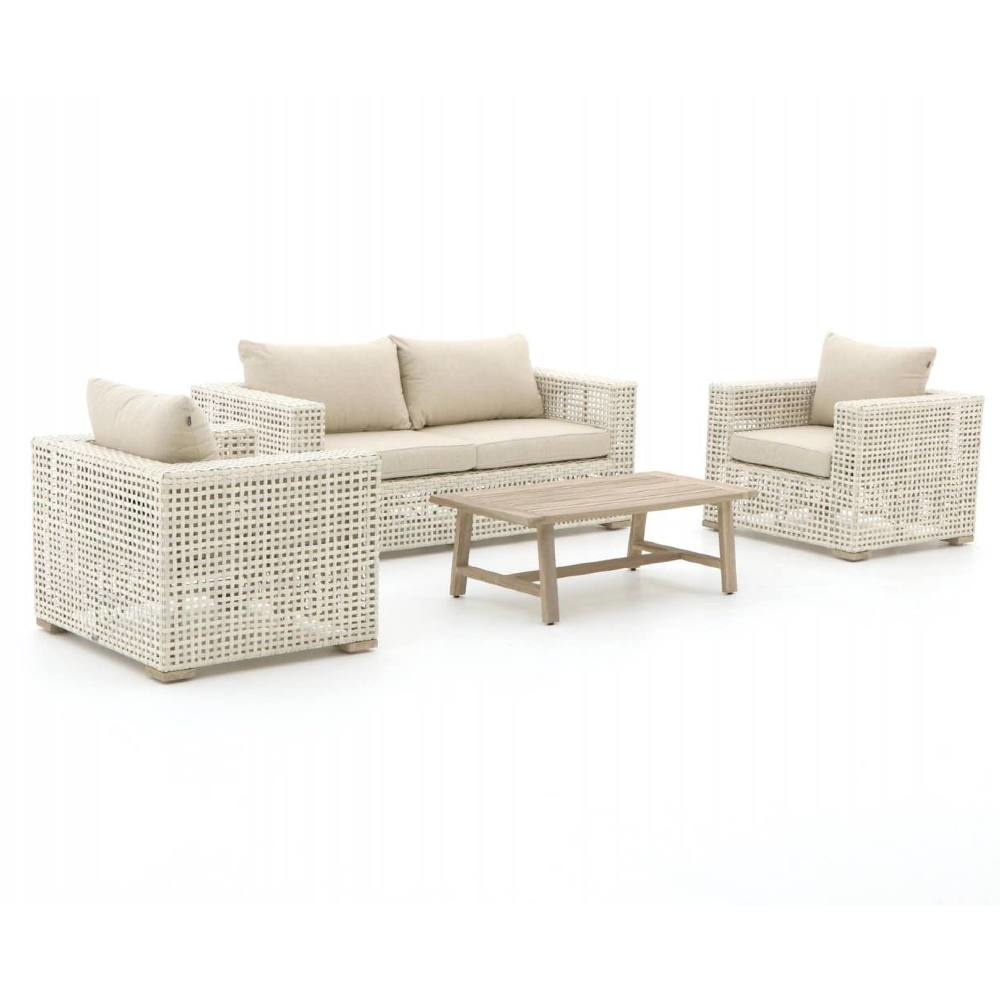 Verdeel Meditatief winter Hartman Yanet loungeset with sofa and two armchairs in color ivory -  Springbed | mattress | outdoor furniture | gascylinders