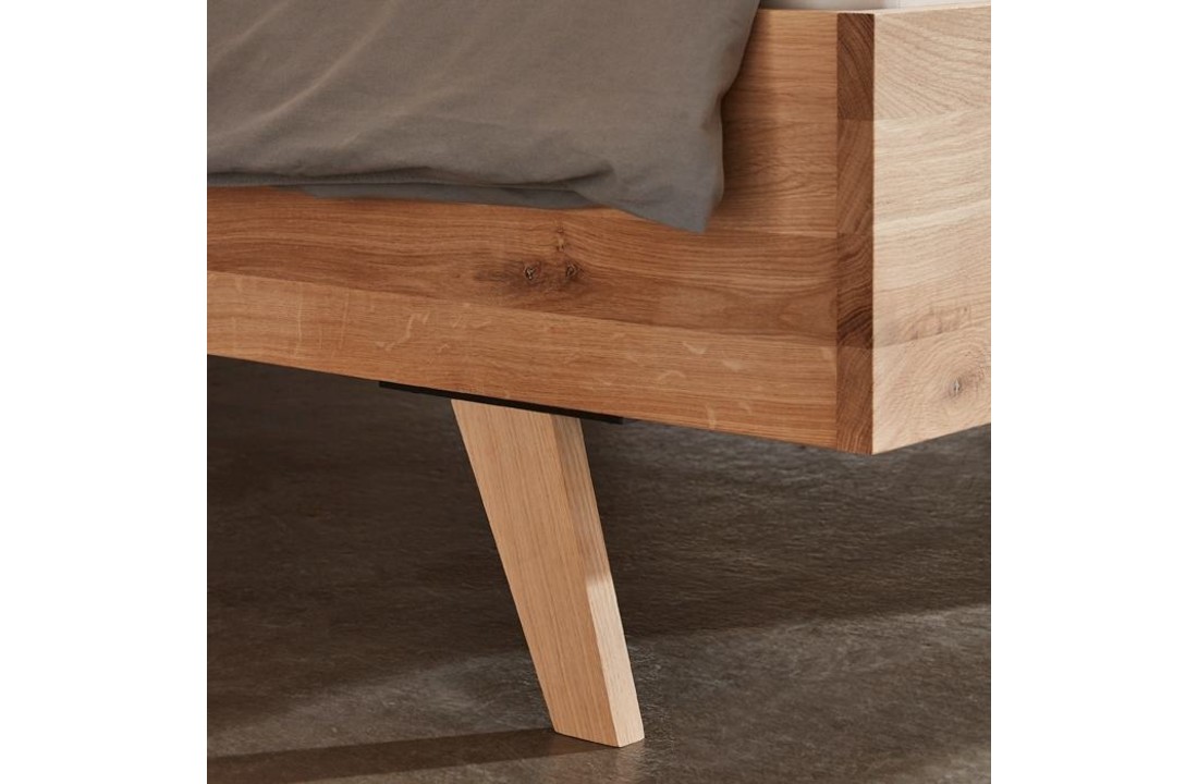 Mine solid oak bed