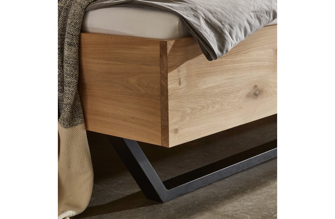 Mine solid oak bed