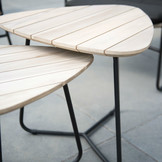 Axel triangle coffee table set of 2
