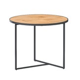 Strada side table teak round 55 cm