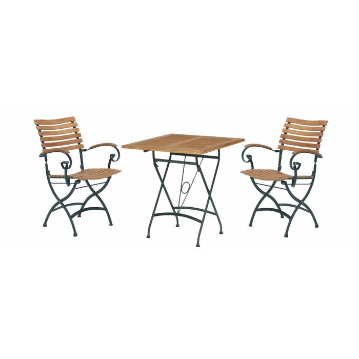 Bistro set Bellini zwart boxspring matras tuinset gasfles