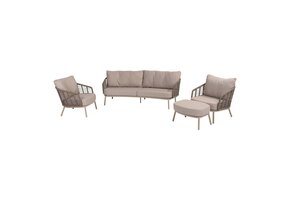 Puglia loungeset + voetenbank (showroommodel)
