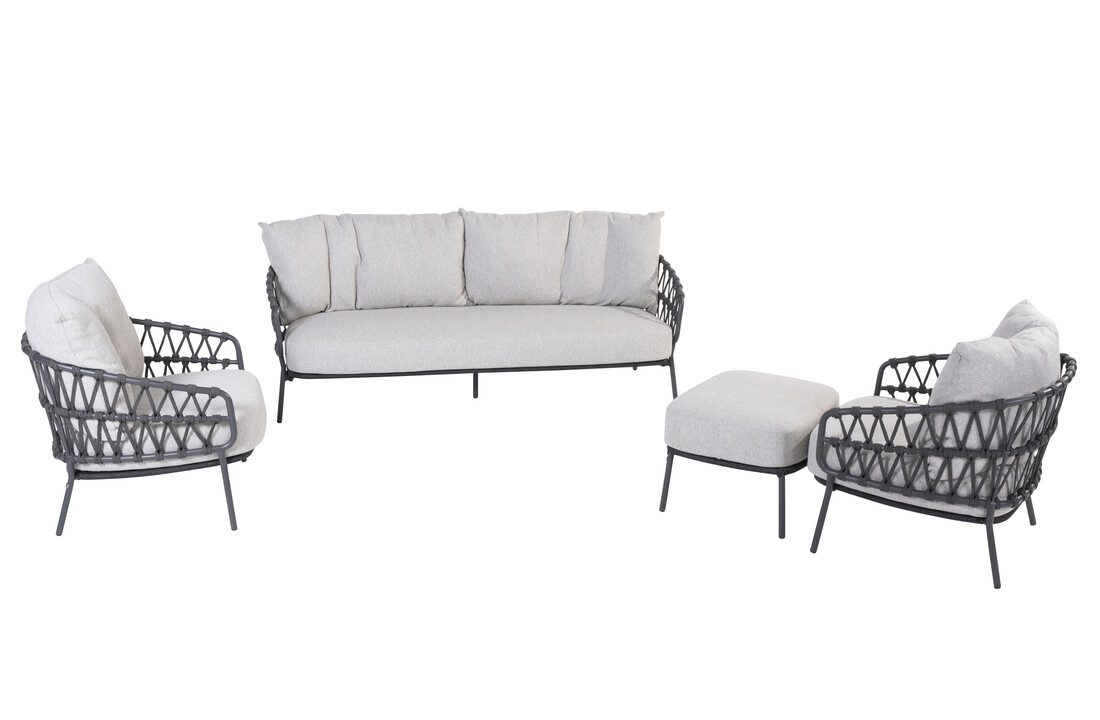 4 Seasons Outdoor Calpi loungeset incl footstool