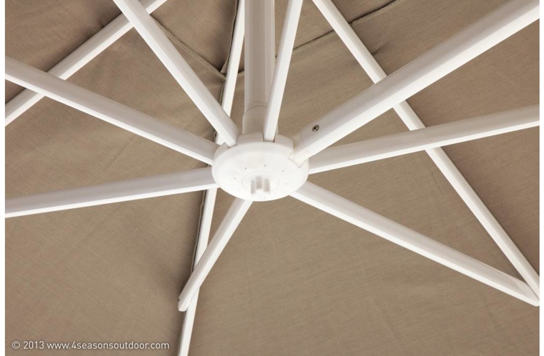Free arm parasol Siesta Taupe 300 x 300 cm