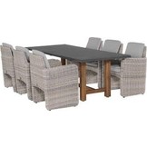 Lazio teak rectangular table 220 x 95 cm