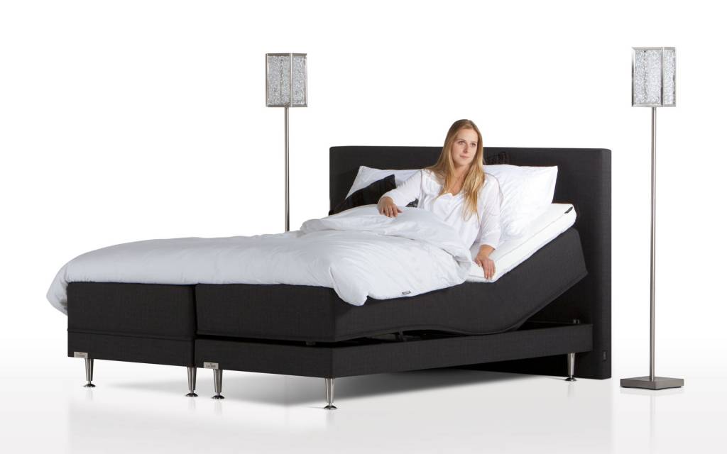 4500 Silber Boxspringbett elektrisch