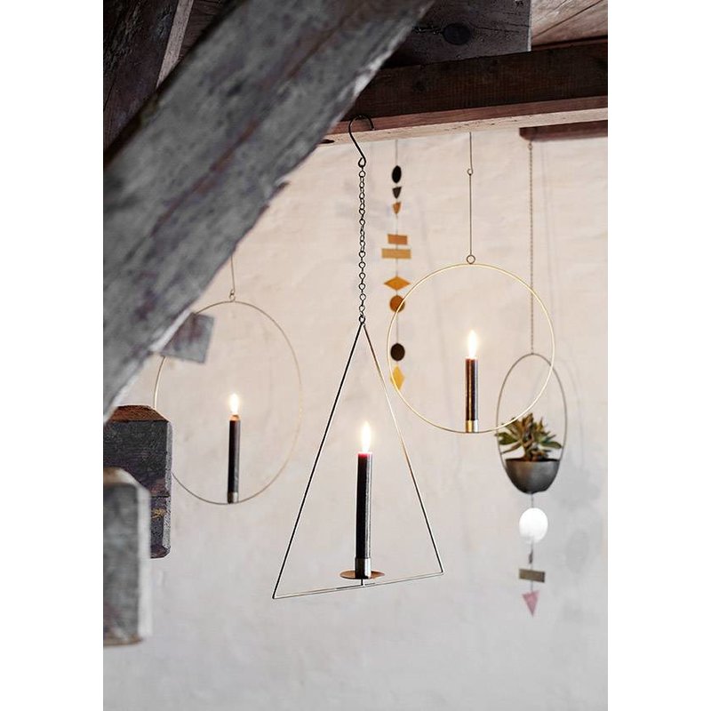 Madam Stoltz-collectie Hanging metal deco L:65 cm