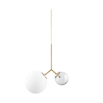 House Doctor Hanglamp TWICE wit/grijs