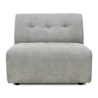 HKLIVING Vint bank element B - middenstuk - corduroy crème