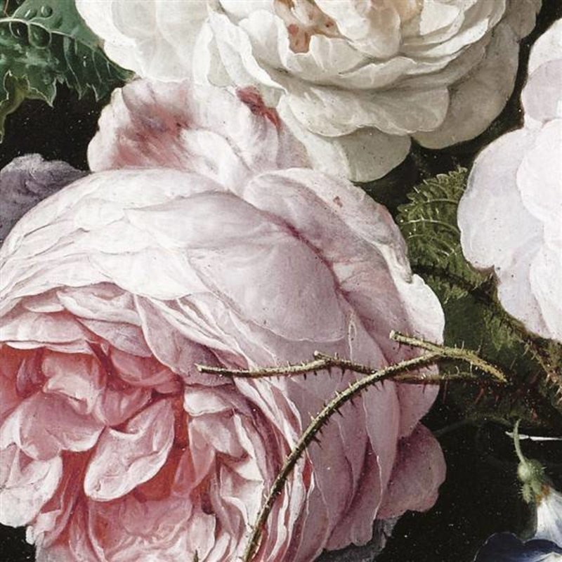 KEK Amsterdam-collectie Wallpaper Circle Golden Age Flowers