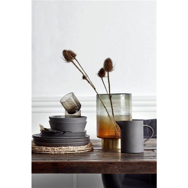 Nordal-collectie Iron table w/wooden top, raw