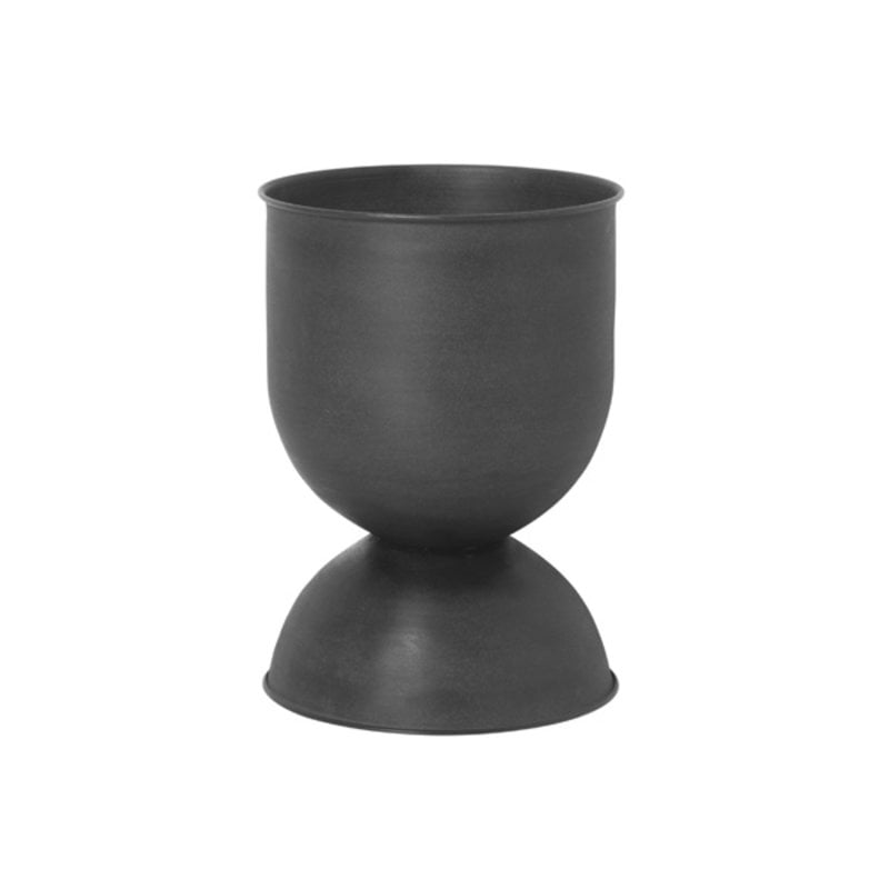 ferm LIVING-collectie Hourglass Pot - Small - Black/Dark Grey