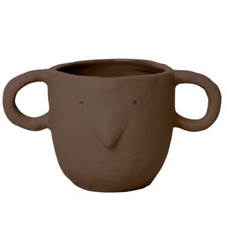 ferm LIVING Mus Plant Pot Small - Red Brown