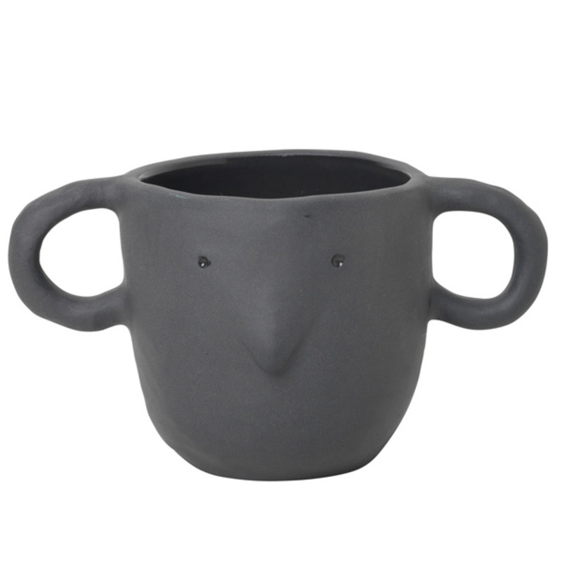 ferm LIVING-collectie Mus Plant Pot Small - Dark Grey