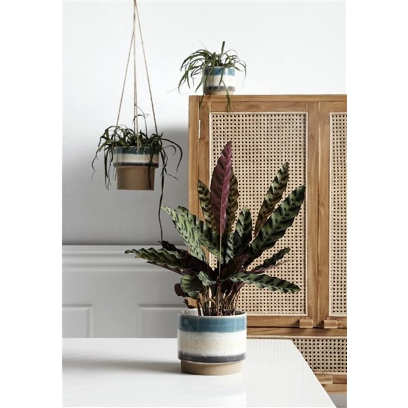 Nordal-collectie Cabinet, teak, open mesh weaving