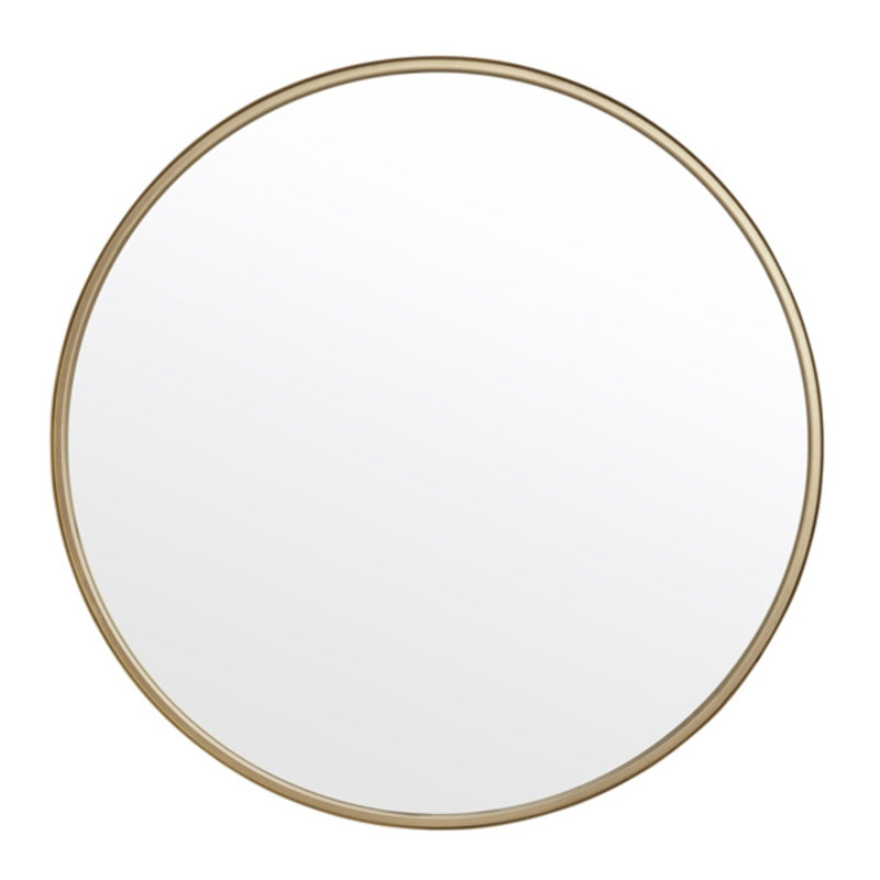 Nordal-collectie Round mirror, iron, gold