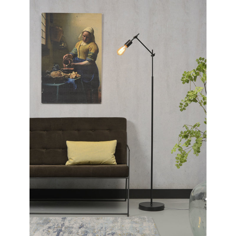 it's about RoMi-collectie Vloerlamp ijzer Sheffield verstelbaar, zwart