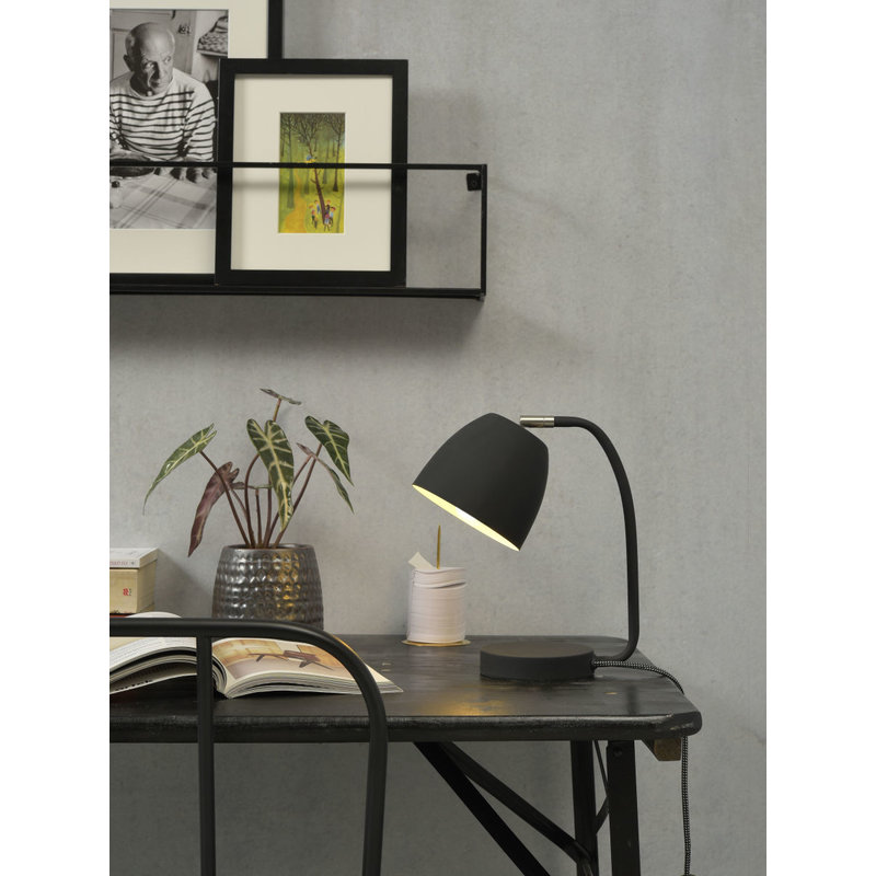 it's about RoMi-collectie Table lamp iron/rubber finish Newport, black
