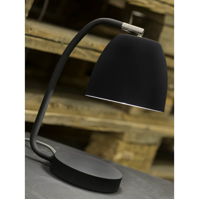 it's about RoMi-collectie Table lamp iron/rubber finish Newport, black