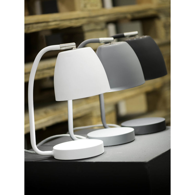 it's about RoMi-collectie Table lamp iron/rubber finish Newport, black