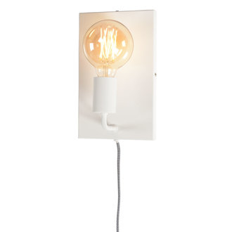 it's about RoMi Wall lamp iron Madrid white, L